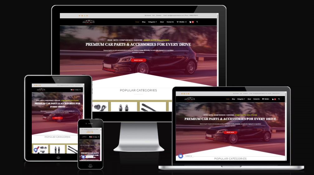 Johny Auto Solutions Mockup